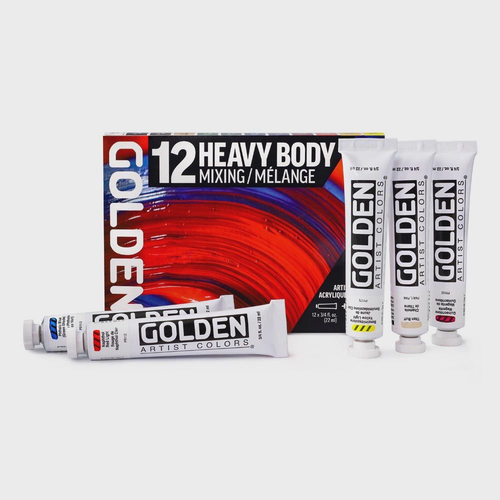 Golden Mixing Set Heavy Body12x22ml