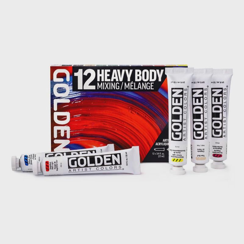 Golden Mixing Set Heavy Body12x22ml