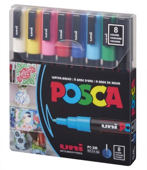 Posca Set 3M Fine 8pc