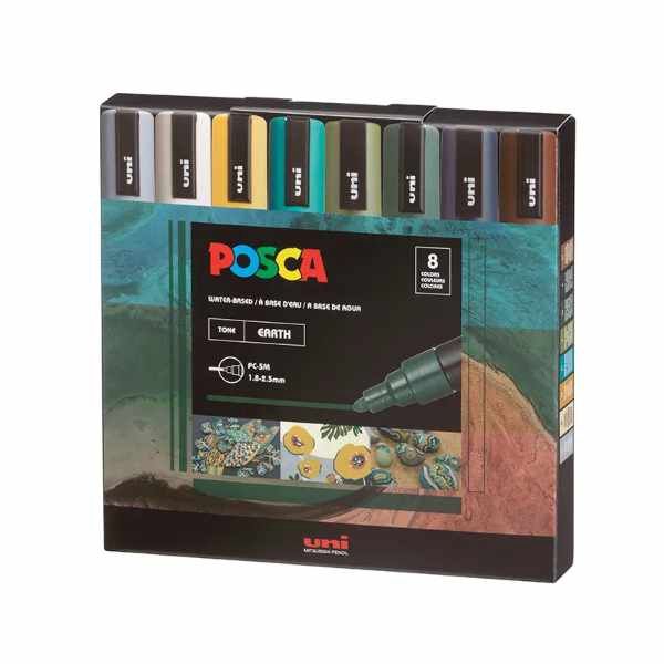 Posca Set 5M Medium Earth Colors