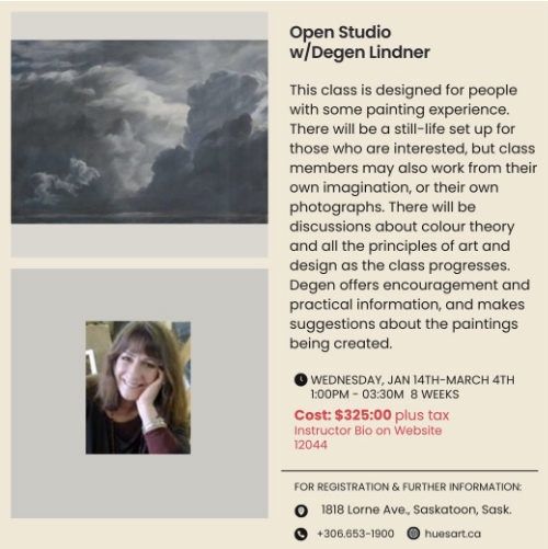 Open Studio Wednesday D Lindner