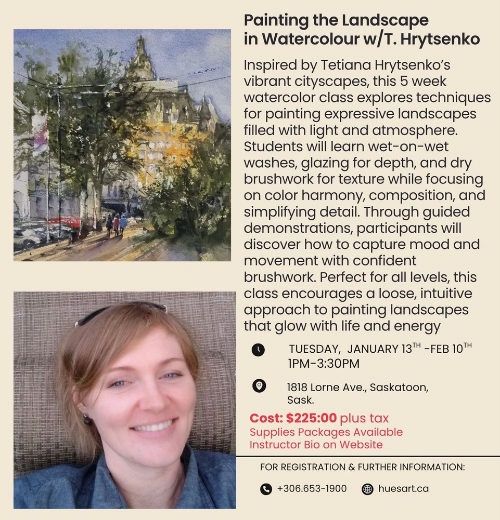 Landscape in Watercolor T Hrytsenko