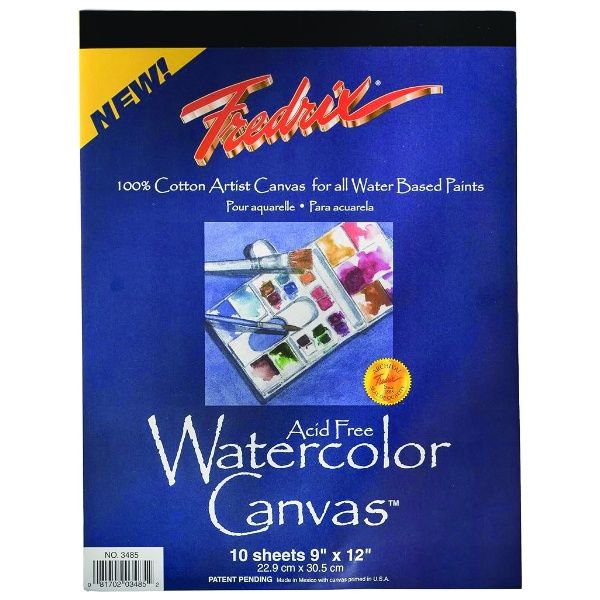 Fredrix Watercolour Canvas Pad 9x12
