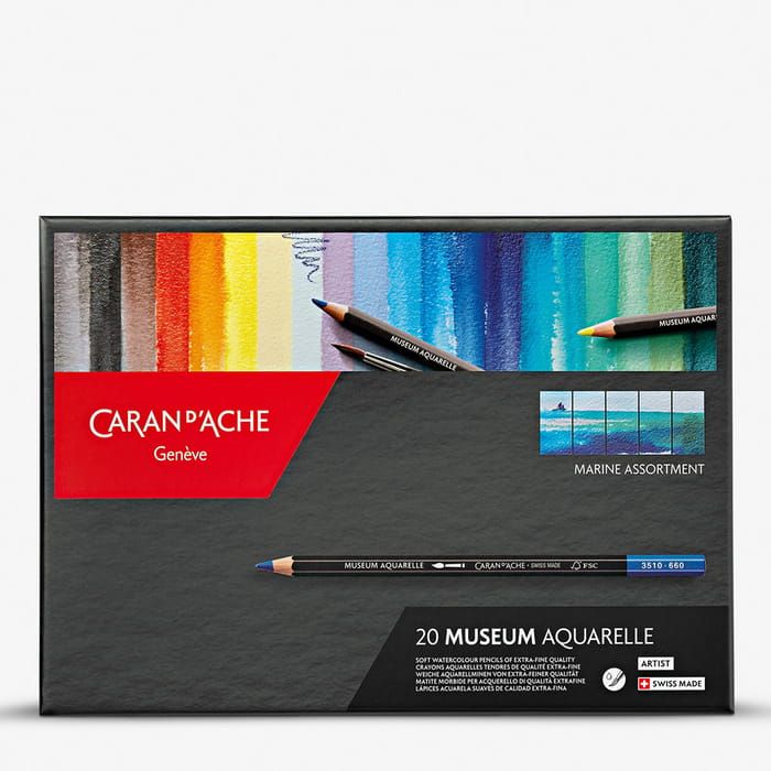 CA Museum Aquarelle Set 20pc Marine