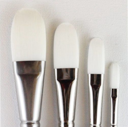 HJ 968 White 1/2 Filbert