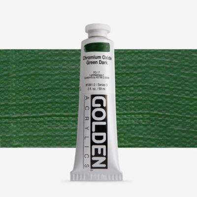Golden Heavy Body Acrylic Chrome Oxide Green Dark 59ml