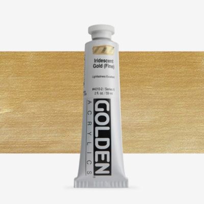 Golden Heavy Body Acrylic Iridescent Gold Fine 59ml