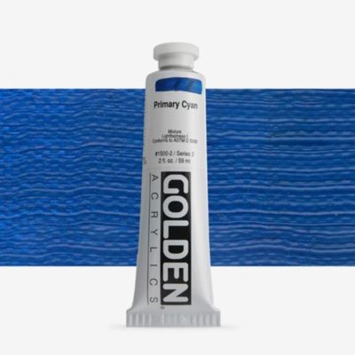 Golden Heavy Body Acrylic Primary Cyan 59ml