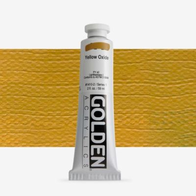 Golden Heavy Body Acrylic Yellow Oxide 59ml