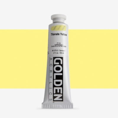 Golden Heavy Body Acrylic Titanate Yellow 59ml