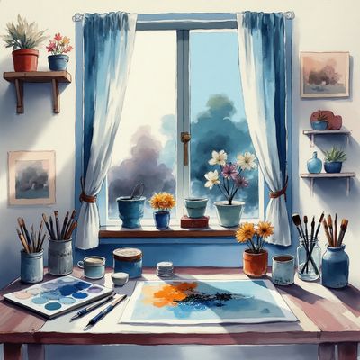 Oil Sticks and Encaustic