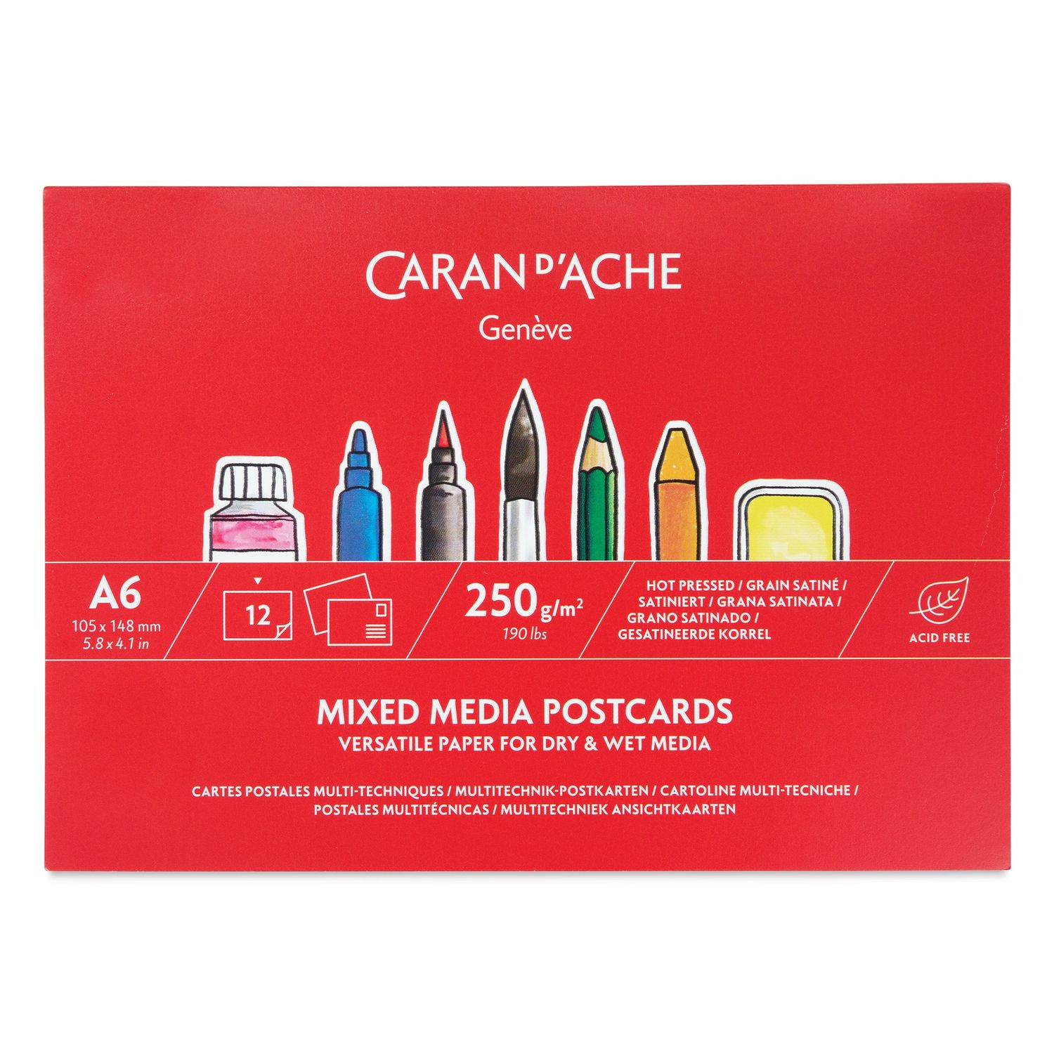 Caran D'Ache Mixed Media Postcards