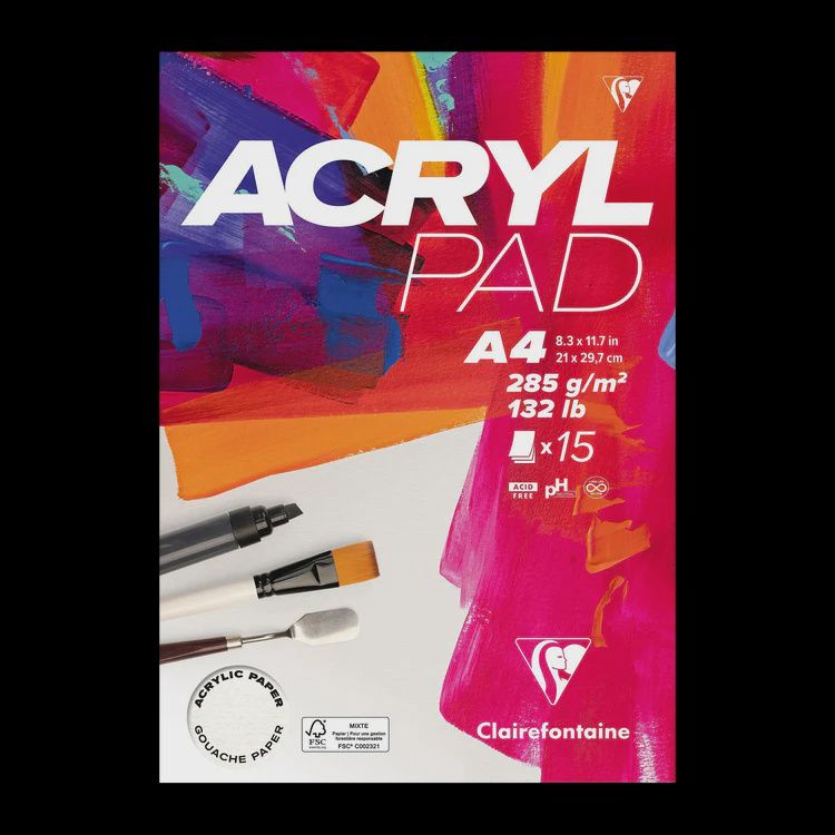 Clarefontaine Acrylic Pad 8.25x11.7