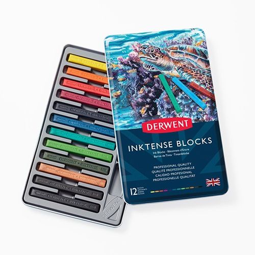 Derwent Inktense Block 12 Tin