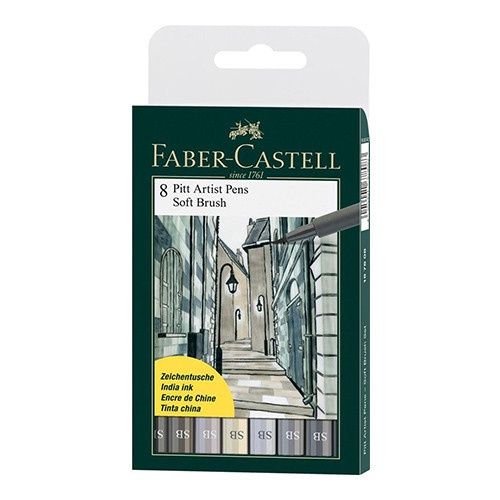 Faber Castell Pitt Artist Soft Brush Set of 8