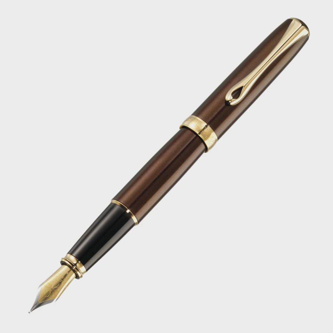 Diplomat Fountain Pen Excellence Brown/Gold