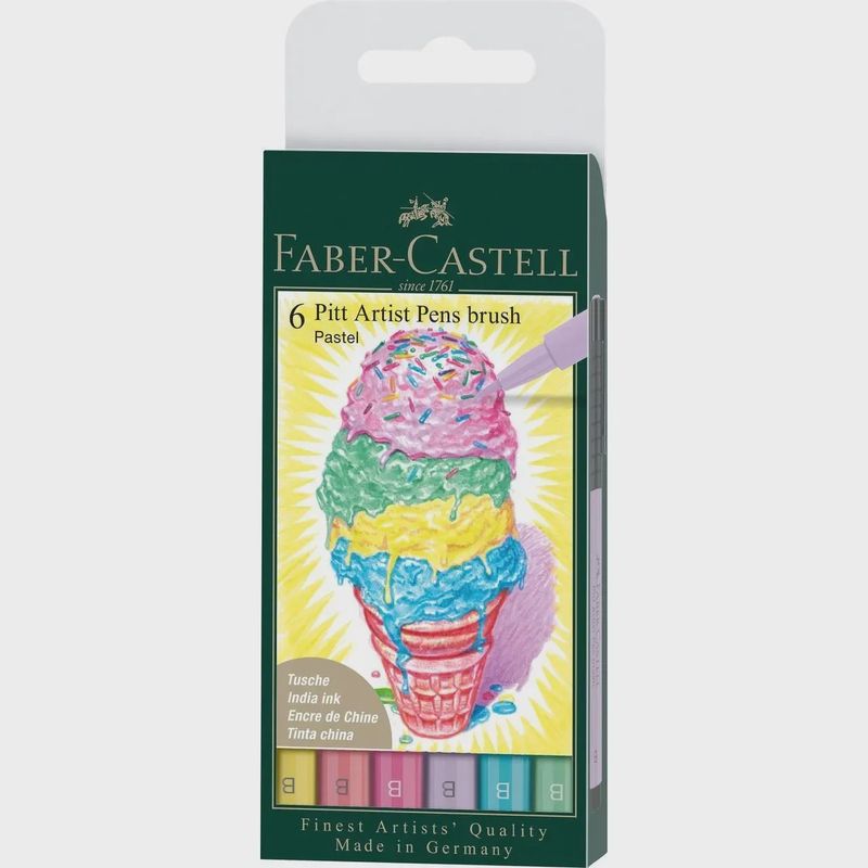 Faber Castell Pitt Artist Pastel Pen Set of 6