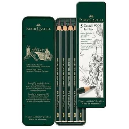 Faber-Castell Castell 9000 Jumbo Pencil Set 5 Piece