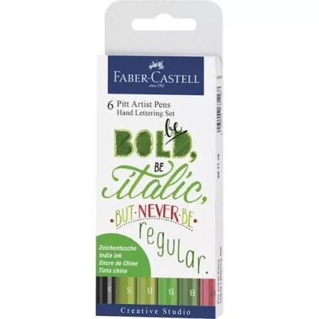 Faber Castell Pitt Artist Hand Lettering Set of 6