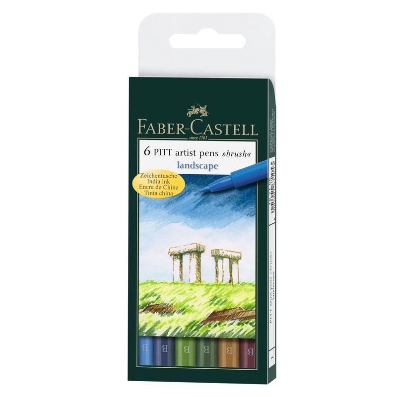 Faber Castell Pitt Artist Landscape Pen Set of 6