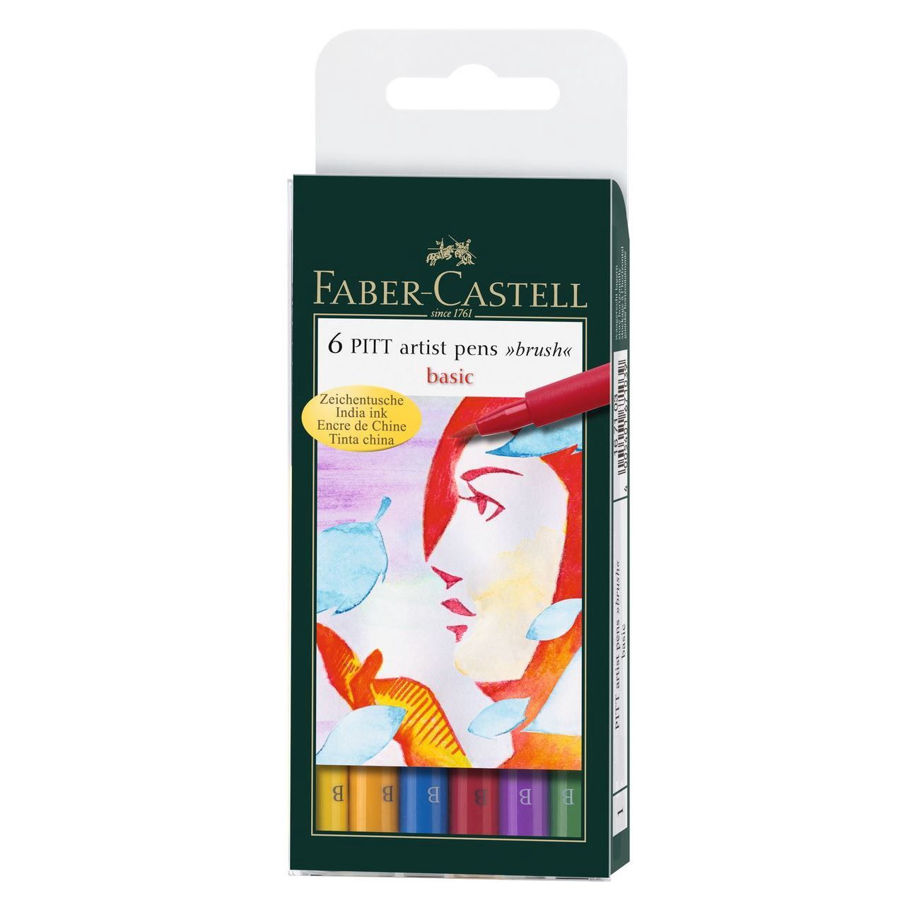 Faber Castell Pitt Artist Basic Pen Set 6