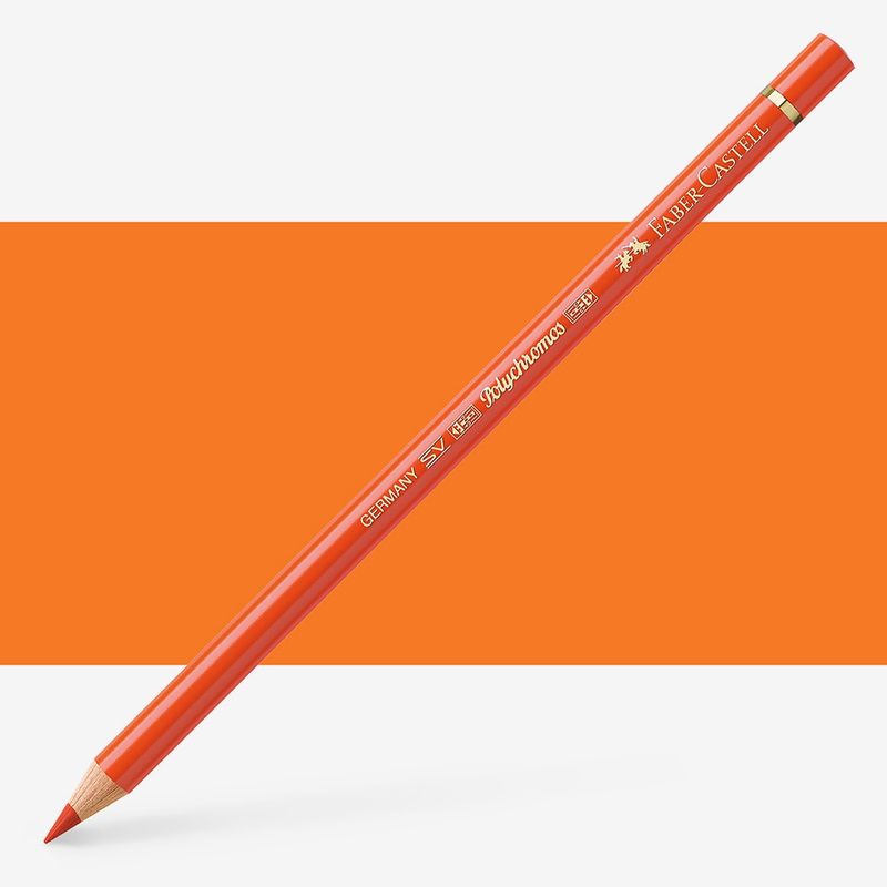 Faber-Castell Polychromos Pencil Dark Cadmium Orange 115
