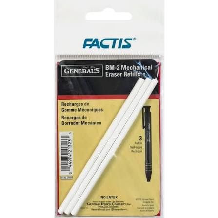 Generals Factis Eraser Pen Refill 3