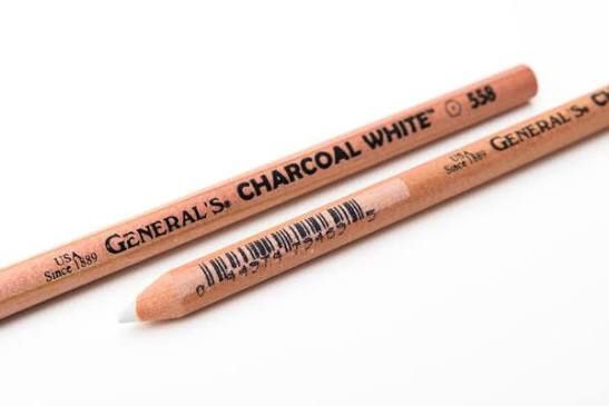 Generals Charcoal Pencil White
