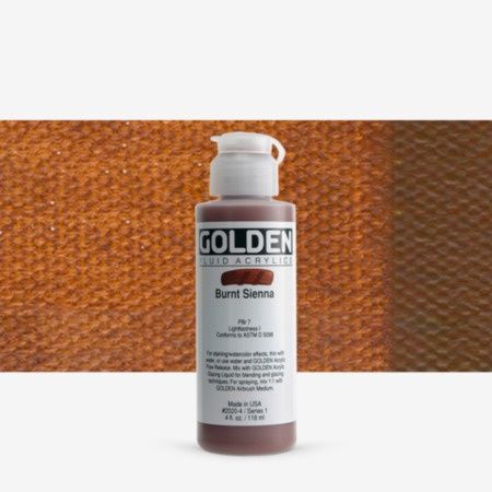 Golden Fl Burnt Sienna 4oz S1