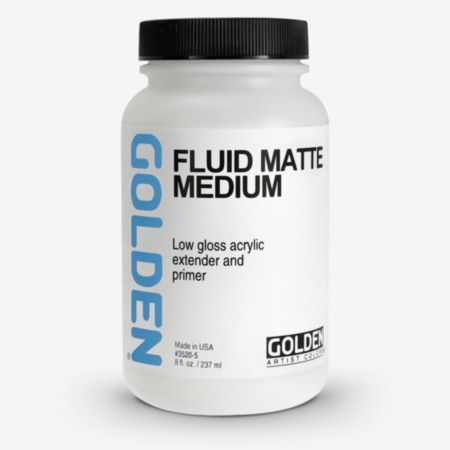 Golden Fluid Matte Medium 8oz