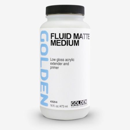 Golden Fluid Matte Medium 16oz