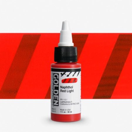 Golden Hi Flow Acrylic Naphthol Red Light 30ml