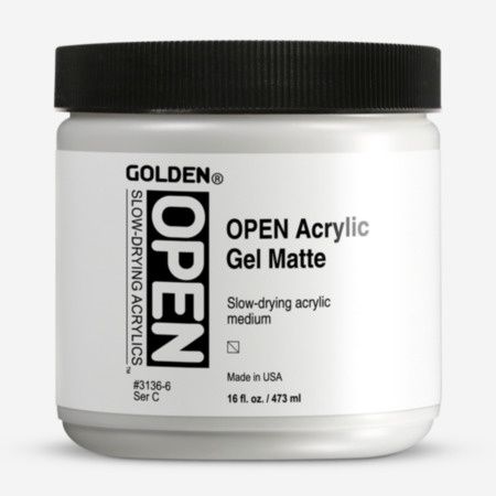 Golden Open Acrylic Gel Matte 16oz