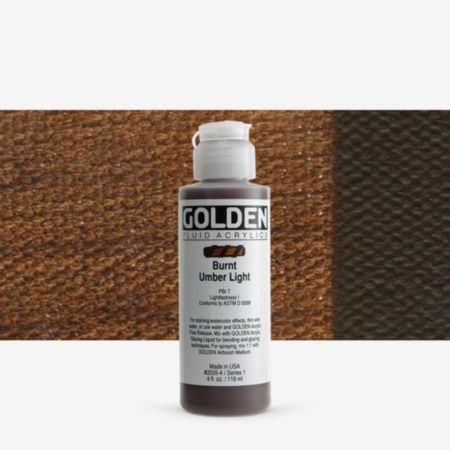 Golden Fl Burnt Umber Light 4oz S1