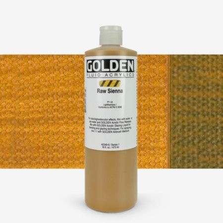 Golden Fl Raw Sienna 16oz S1