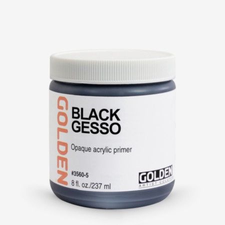 Golden Black Gesso 8oz