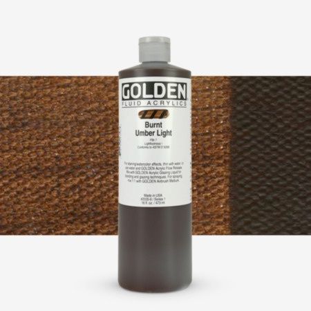 Golden Fl Burnt Umber Light 16oz S1