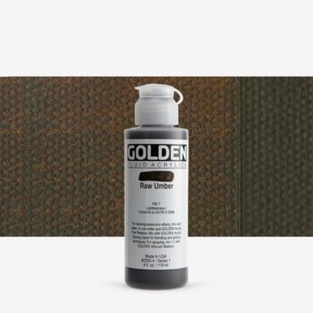 Golden Fl Raw Umber 4oz S1