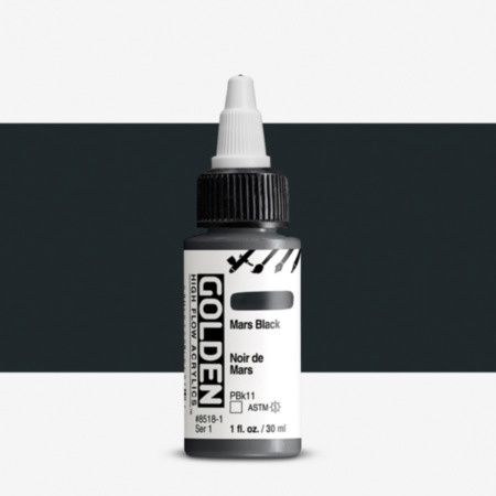 Golden Hi Flow Acrylic Mars Black 30ml