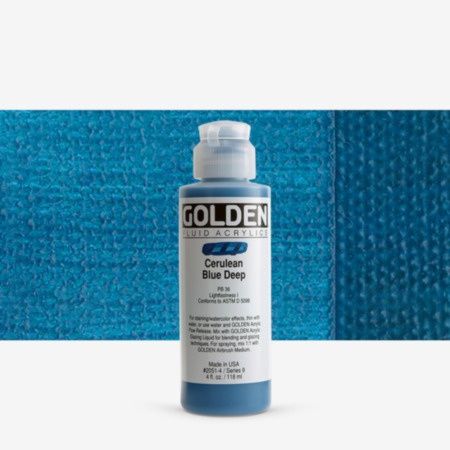 Golden Fl Cerulean Blue Deep 4oz S9