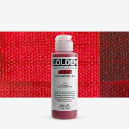 Golden Fl Quinacridone Red 4oz S6