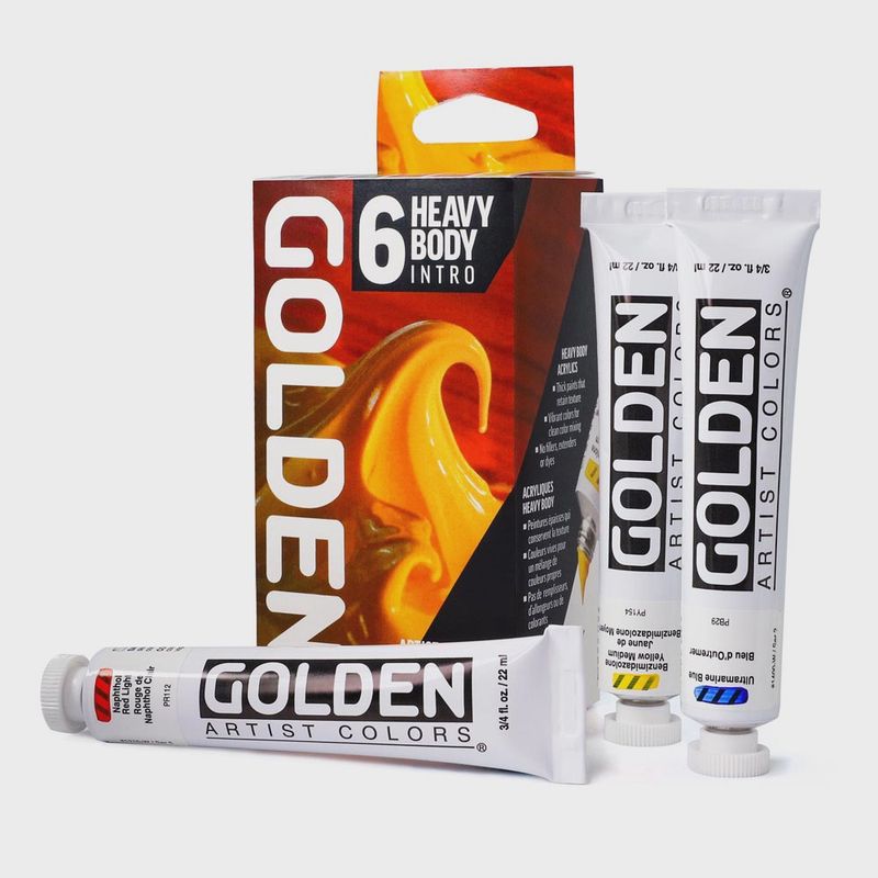 Golden Heavy Body Acrylic Heavy Body Intro Set 6pc