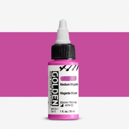 Golden Hi Flow Acrylic Medium Magenta 30ml