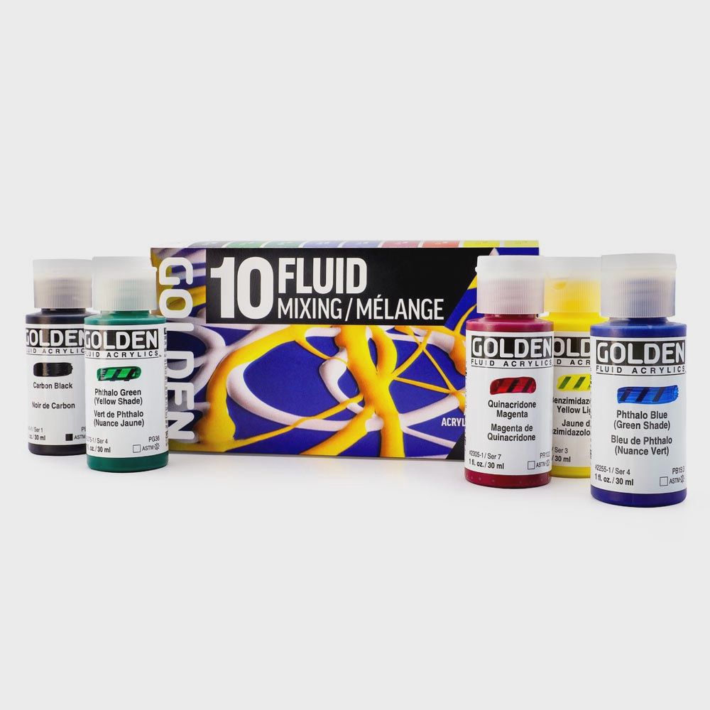 Golden Fluid 10 pc Mixing Set