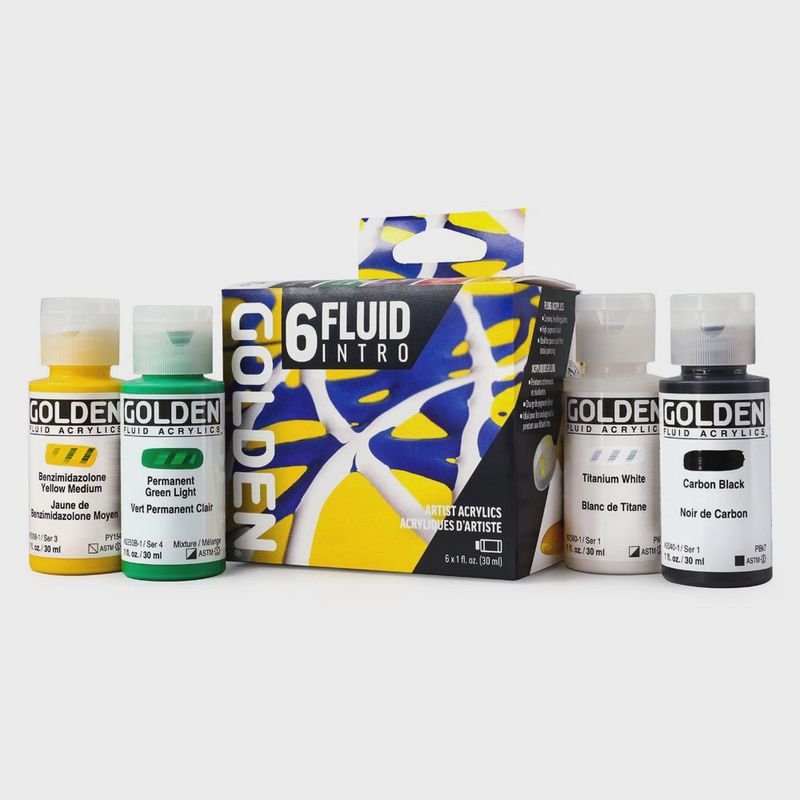 Golden Fluid Acrylic Intro Set 6 pc