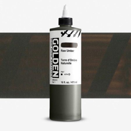 Golden Hi Fl 16 oz Raw Umber