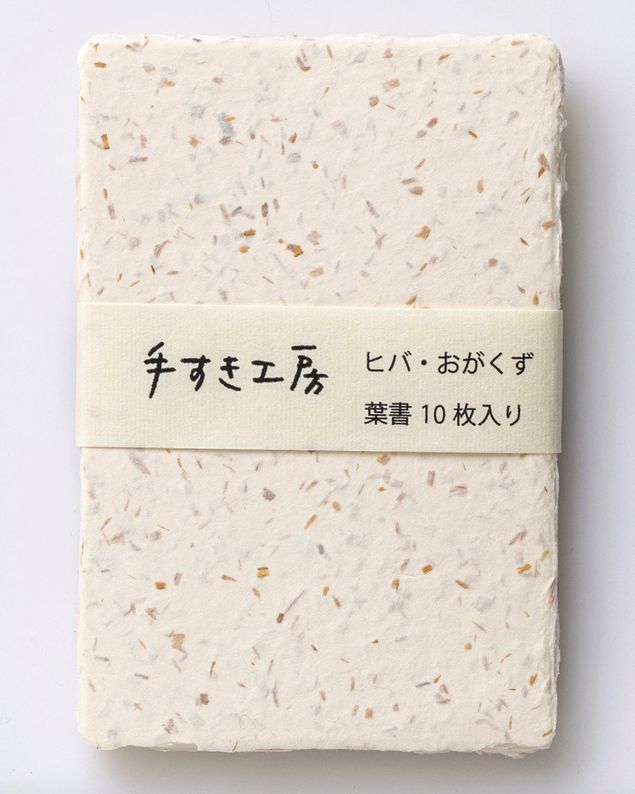Awagami Handmade Postcard Set Wood Bits