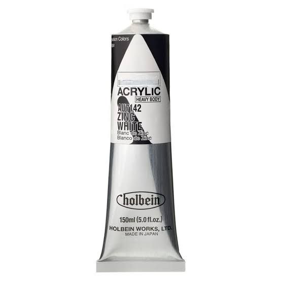Holbein Heavy Body Acrylic Zinc White 150ml