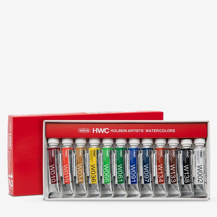 Holbein Artist Watercolour Set of 12 5ml
