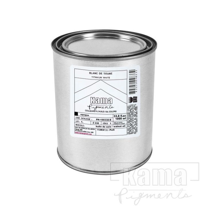 Kama Artists' Oil Paint Titanium White 1000ml